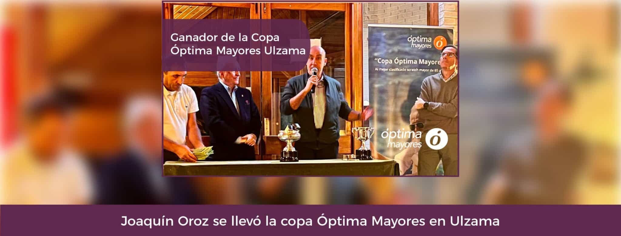 Joaquín Oroz se llevó la copa Óptima Mayores en Ulzama